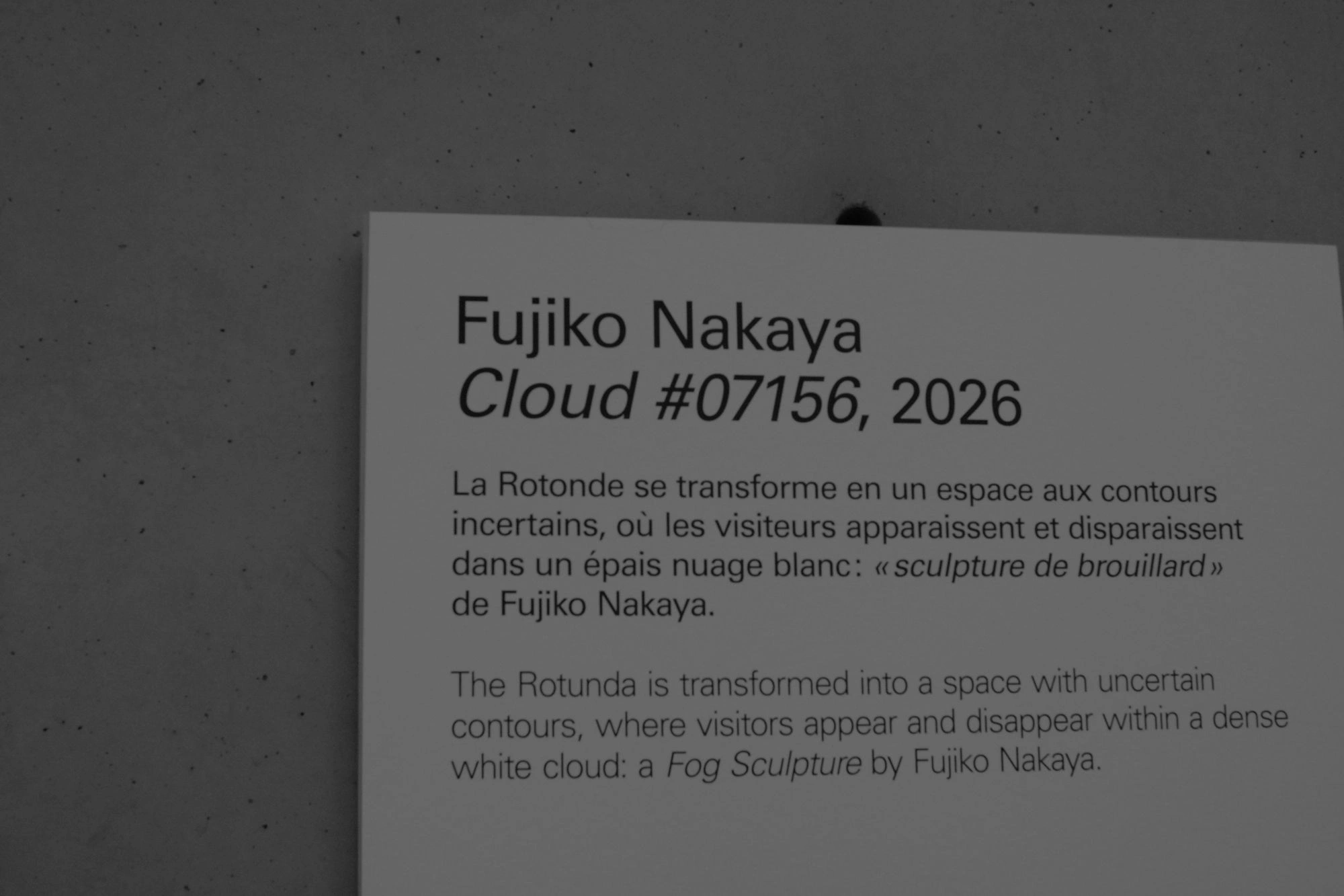 Fujiko Nakaya, Cloud