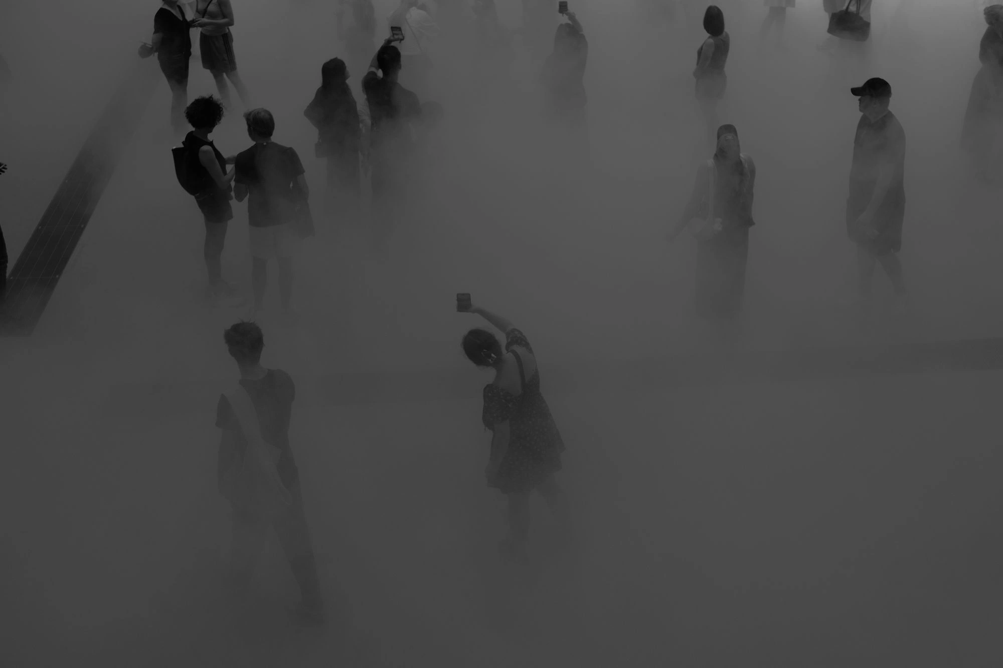 Person taking picture in Cloud