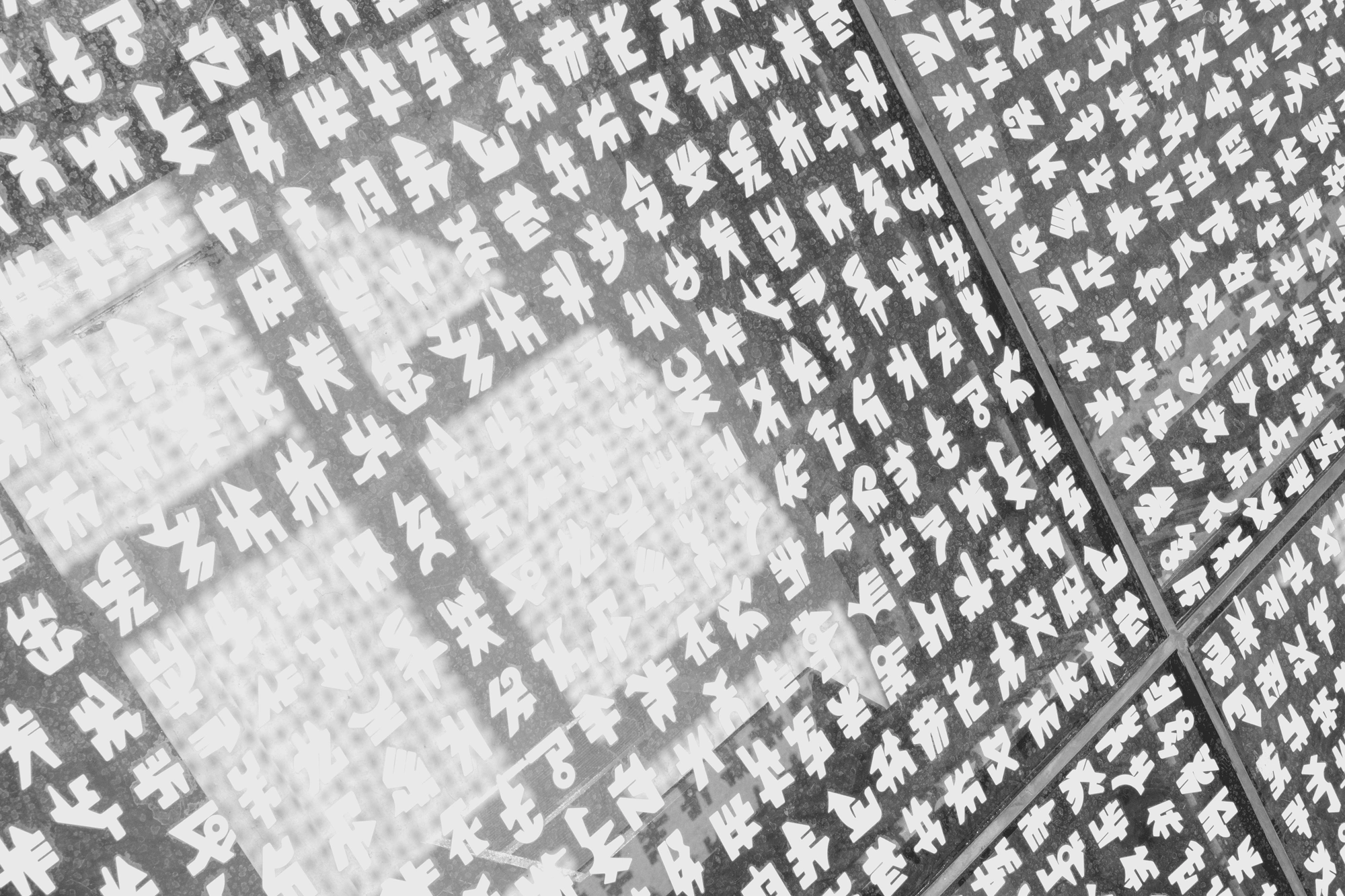 2022-02-16 - xt35 - bw - ZA - Cape Town - Writing on the glass