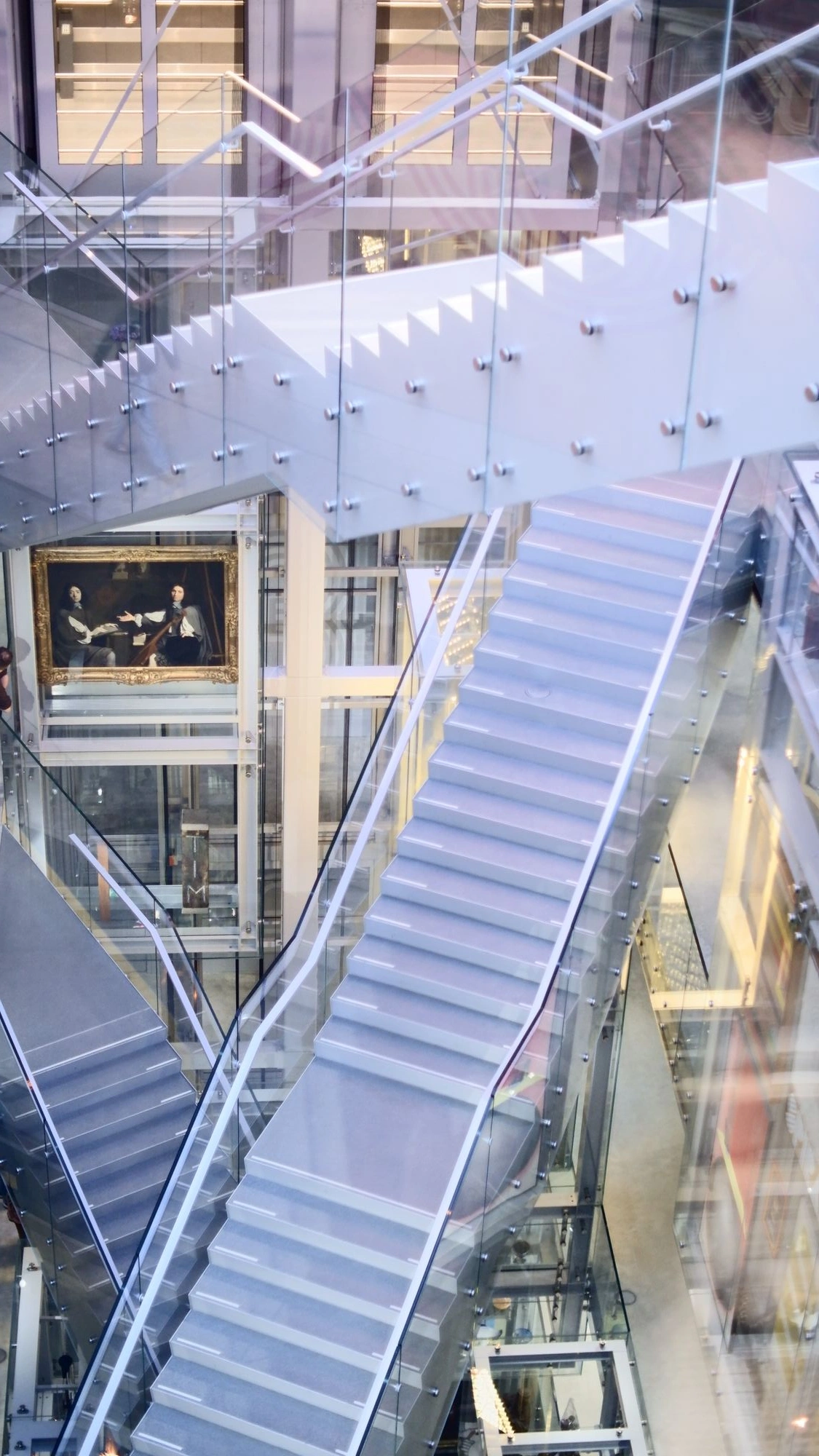 2026-01-04 - xt35 - color - NL - Rotterdam - Criss-crossing staircases inside of art gallery