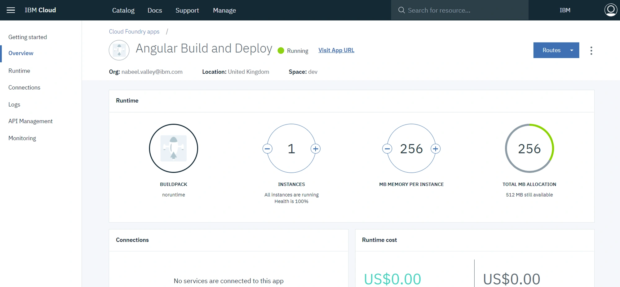 Application Resource Screen