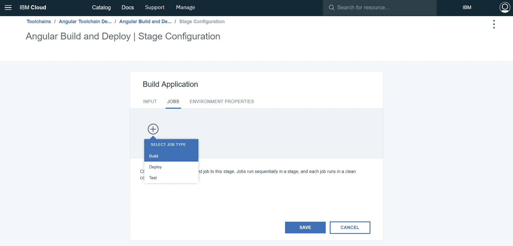 Create a Build Job