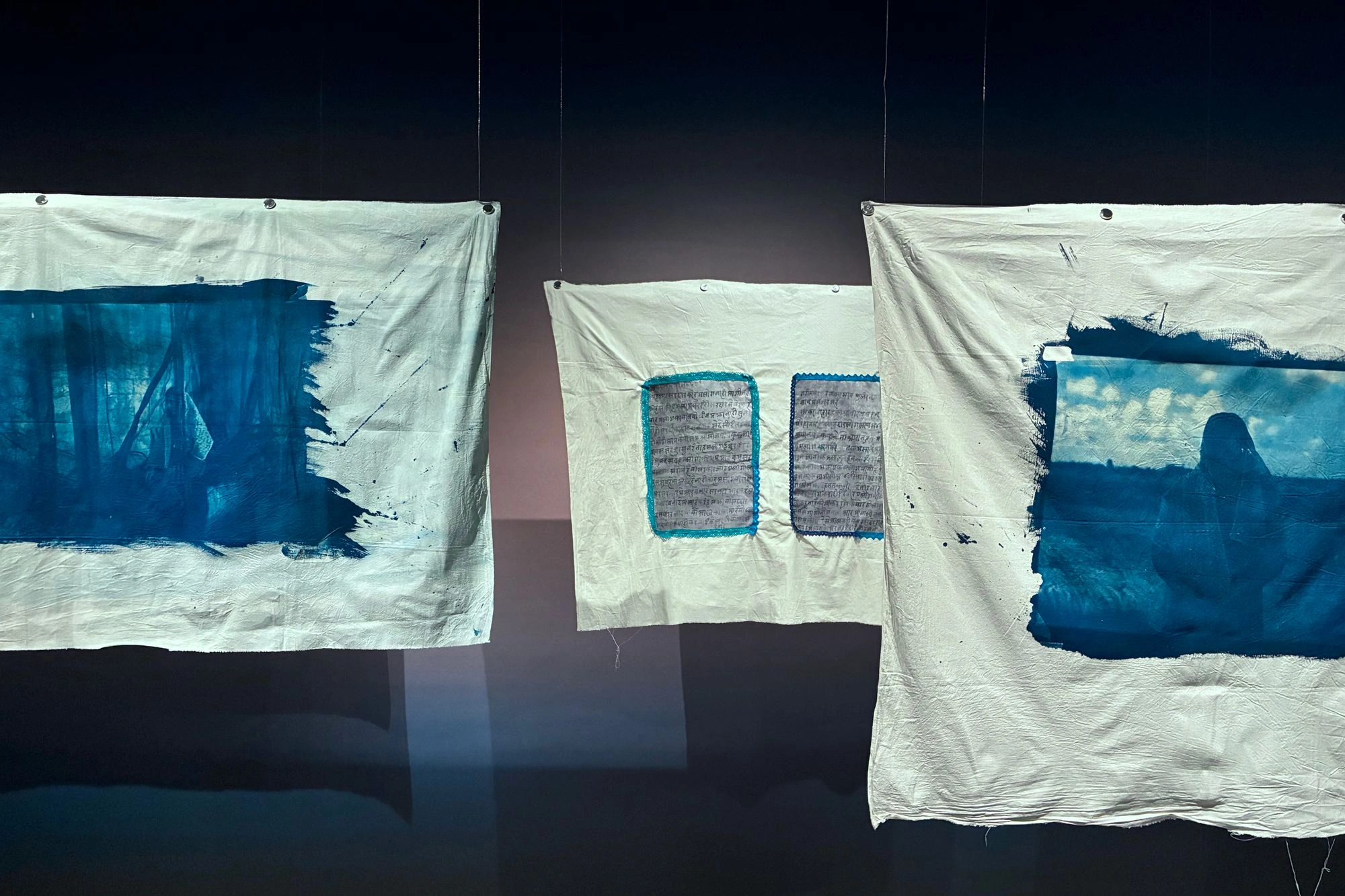 2026-03-28 - Cyanotypes from Dutch colonization times printed on cloth.J