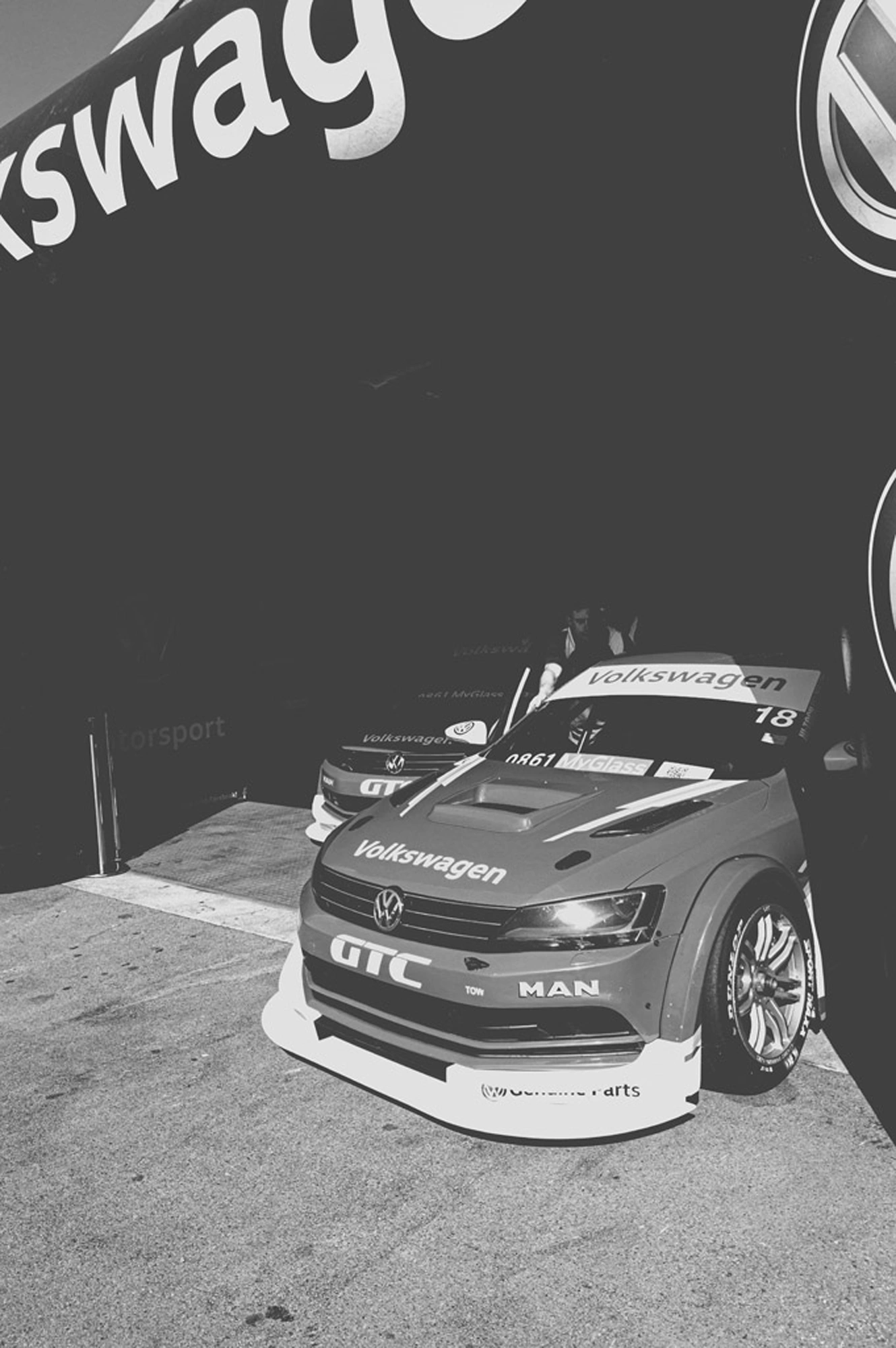 2019-07-27 - Zwartkops Raceway - Front of car coming out of garage.j